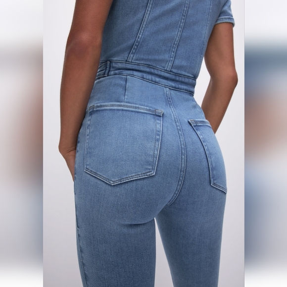Good American Denim Jumpsuit Women's 0/XS Fit For Success NWT - Picture 3 of 9